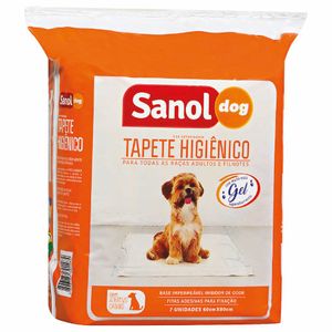 Tapete Higiênico para Cachorros 60x80cm Sanol 7 unidades