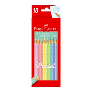 Lápis de Cor Ecolápis Pastel 120510P Faber-Castell 10 unidades