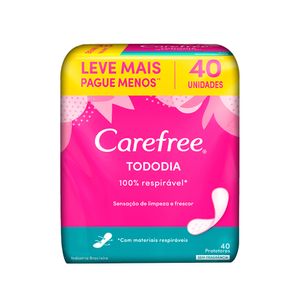 Protetor Diário Carefree sem Perfume 40 unidades