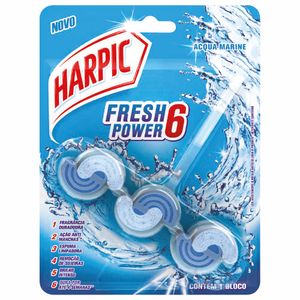 Bloco Sanitário Harpic Fresh Power Acqua Marine 39g