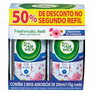 Conjunto com 2 Refis Air Wick Cheirinho de Limpeza Bom Ar