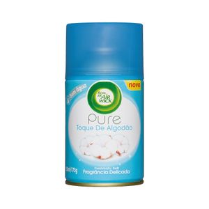 Odorizador Air Wick Pure Toque de Algodão Refil Bom Ar 250ml