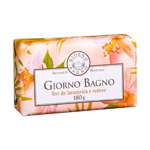 Sabonete Natural em Barra Giorno Bagno Flor de Laranjeira e Vetiver 180g