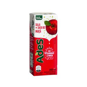 Bebida de Soja Maçã Ades 200ml