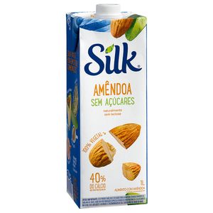 Bebida de Amêndoa sem Açúcar Silk 1 Litro