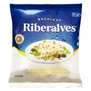 Bacalhau Desfiado Dessalgado Congelado Riberalves 500g