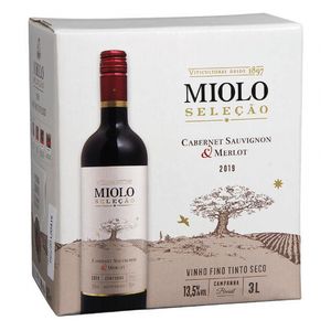 Miolo Cabernet Sauvignon Merlot Nacional Vinho Tinto 3 Litros