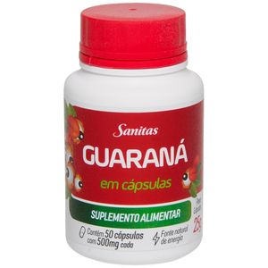 Guaraná em Cápsulas Amazonas Sanitas 50 Cápsulas 25g