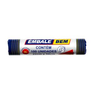 Saco para Freezer 3 Litros Embalebem 100 unidades