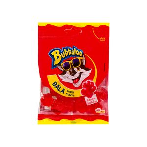 Bala Patinhas Morango Super Macia Bubbaloo 75g