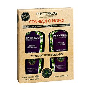 Conjunto Shampoo 250ml + Condicionador 250ml Phytoervas Antiqueda