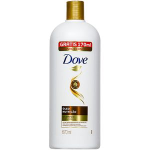 Shampoo Dove Óleo Nutrição Cabelos Secos 670ml Tamanho Econômico