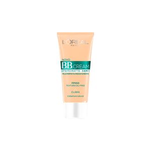 Creme Facial L'Oréal Paris BB Cream Efeito Matte Pele Clara 5 em 1 FPS50 30ml