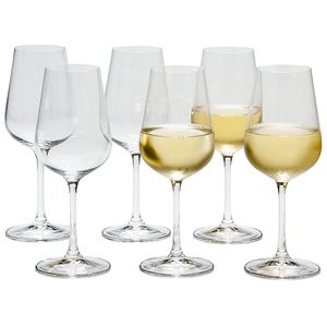 Conjunto Taças de Cristal para Vinho Branco Tori Titanium Bohemia 390ml 6 peças