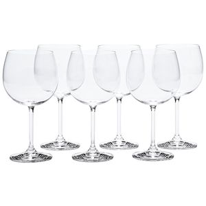 Conjunto Taças de Cristal para Vinho Gastro Bohemia 600ml 6 peças