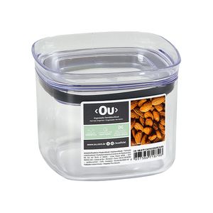 Pote de Plástico Quadrado Hermético Block OB100NT OU 450ml