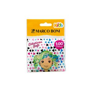 Elástico de Cabelo Kids Soft Colors Marco Boni 100 unidades