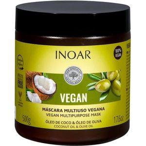 Máscara Capilar Inoar Vegan Óleo de Coco & Óleo de Oliva 500g