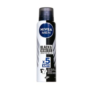 Desodorante Aerossol Antibacteriano Nivea Men Black & White Invisible 150ml