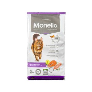 Ração para Gatos Monello Peru e Salmão Premium Especial Adultos Castrados 1kg