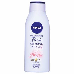 Loção Hidratante Nivea Óleos Essenciais Flor de Cerejeira & Óleo de Jojoba 400ml