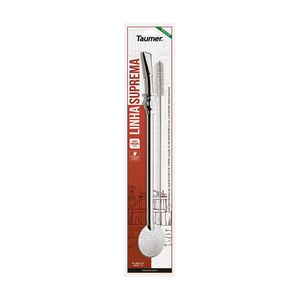 Bomba para chimarrão + Escovinha para Limpeza 711 Taumer 23cm