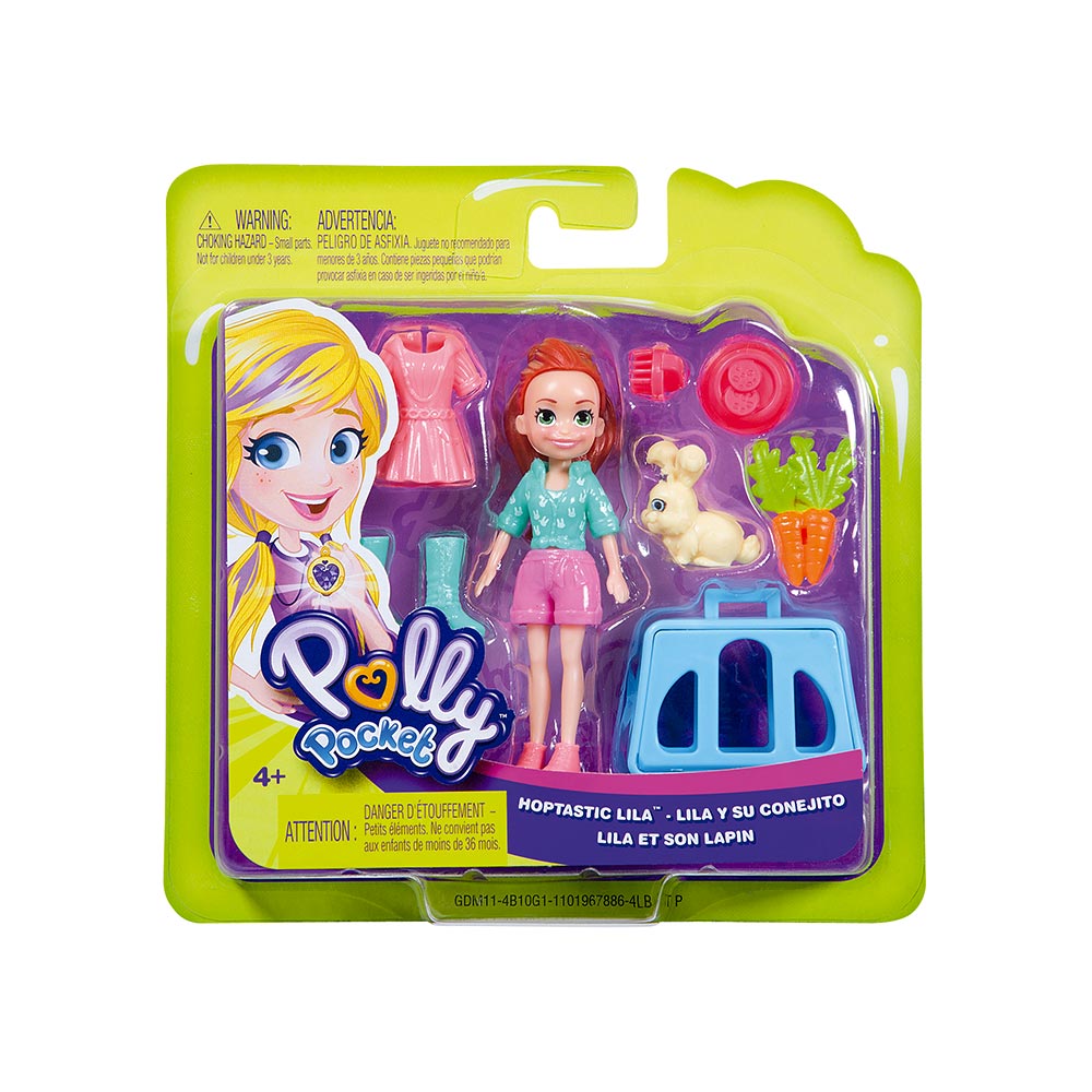Boneca Polly Pocket Lila Com Bichinho - Mattel Gdm11
