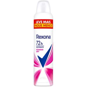 Desodorante Aerossol Antitranspirante Rexona Powder Dry 250ml Embalagem Promocional