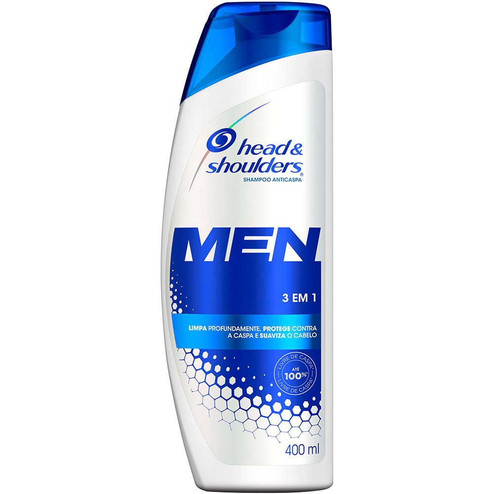 Shampoo Anticaspa Head &amp; Shoulders Men 3 em 1 400ml