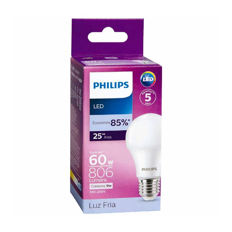 Lampada-LED-9W-806-Lumens-Branca-Philips-Zaffari-00