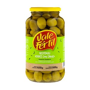 Azeitona Verde com Caroço Vale Fértil 500g