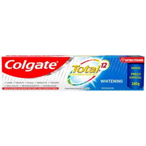 Creme Dental Colgate Total 12 Whitening 180g