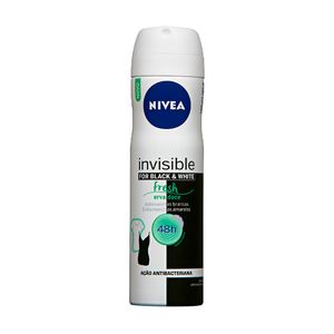 Desodorante Aerossol Antitranspirante Nivea Invisible Black & White Fresh Erva Doce 150ml