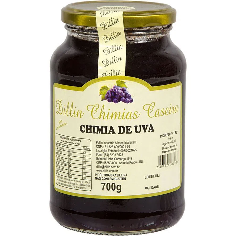 Chimia de Uva Dillin 700g