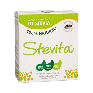 Adoçante em Pó Stevia Stevita 50 Unidades