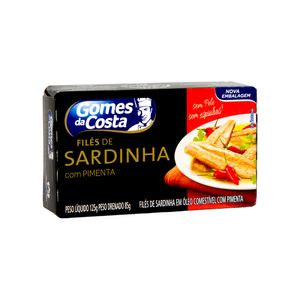 Filé de Sardinha com Pimenta Gomes da Costa 125g