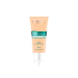 Creme Facial L'Oréal BB Cream Efeito Matte Média 5 em 1 FPS50 30ml