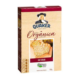 Aveia Orgânica Integral Oat Bran Quaker 150g