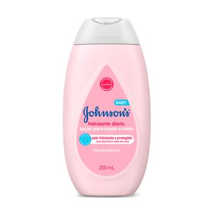 Loção Hidratante Johnson's Baby Hipoalergênico para Corpo e Rosto 200ml