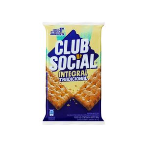 Biscoito Integral Tradicional Club Social 144g