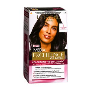 Tintura Imédia Excellence Creme Preto 1 L'Oréal