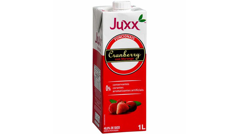 Suco de Fruta Cranberry com Morango Juxx - Zaffari