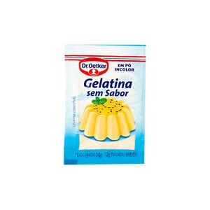 Gelatina sem Sabor em Folhas Incolores Dr.Oetker 24g