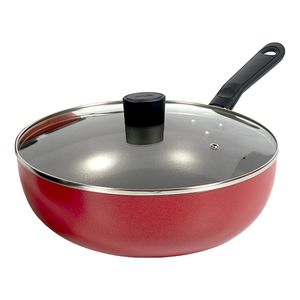 Panela Wok Antiaderente Garlic Vermelha 28cm 7001/468 Brinox