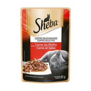 Ração Úmida para Gatos Sheba Carne ao Molho 85g