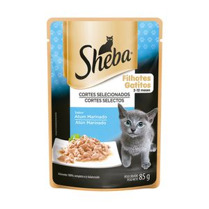 Ração Úmida para Gatos Sheba Atum Marinado Filhotes 85g