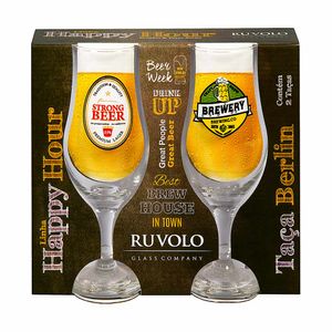 Conjunto Taças de Vidro para Cerveja Royal Happy Hour Ruvolo 2 peças