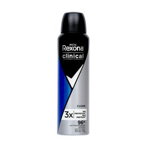 Desodorante Aerossol Antitranspirante Rexona Men Clinical Clean 150ml