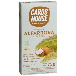 Barra de Frutas Alfarroba com Coco Carob House 75g 3 unidades