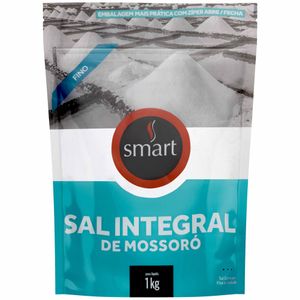 Sal Marinho Integral de Mossoró Fino Sachê Smart 1Kg